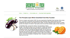 Desktop Screenshot of greenfieldfresh.com